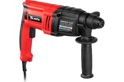 Электрический перфоратор MTX mrh-600-22, sds-plus, 600 Вт, 2.2 Дж, 3 плюс 1 реж. 26682