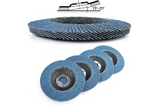 Лепестковый шлифовальный круг 125 мм, P40, 10 шт Vitatools FD-PZm-15000-125-P40-10