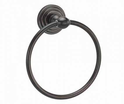 Вешалка для полотенец WasserKRAFT Isar K-7360 кольцо, темная бронза