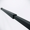 Душевая перегородка Niagara Nova NG-481-12FBLACK 120x200 рифленая/тонированная, профиль черный матовый
