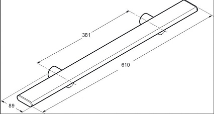 Полотенцедержатель Jacob Delafon Panolux 61 см E64003-SHP