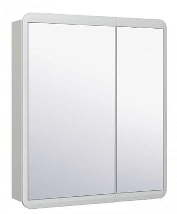 Зеркальный шкаф Руно Эрика 70 см белый
