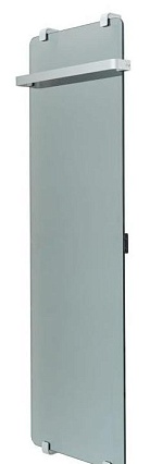 Полотенцесушитель электрический Allen Brau Infinity 140x44 см с рейлингом, серебро браш, 00288921