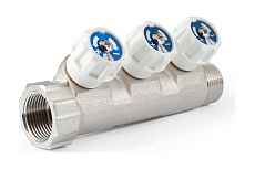 Коллектор с регулировочными вентилями PROFACTOR в/н 3/4&quot; х 3 вых 1/2&quot;нар PF MV 268.3