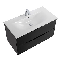 Тумба с раковиной BelBagno Marino-Cer-N 100 см Nero Lucido