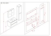 Шкаф пенал Orans BC-4023 35 см графит матовый