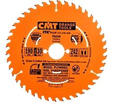 Диск пильный по дереву (190х30/20/16х1,7/1,1 мм; Z42) CMT 272.190.42M