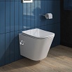 Подвесной унитаз Belbagno Due BB3103CHR-BS/SC с функцией биде, белый