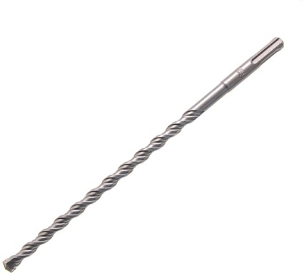 Бур по бетону, двойная спираль, Cobalt W-tip (10x260 мм; SDS PLUS) Denzel 705018