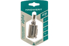 Коронка алмазная с центрирующим сверлом по керамограниту и керамике 30 мм HAGWERT 576230