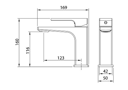 Смеситель для раковины Grossman Pragma 510.K35.03