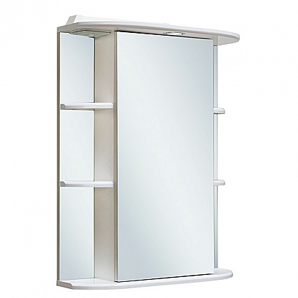 Зеркальный шкаф Руно Гиро 60 см R белый
