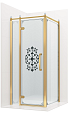 Душевой уголок Ambassador Royal 100x100 18015307-L прозрачный с рисунком, золото