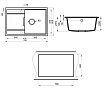 Кухонная мойка Point Лаура PN3005B 78 см черный