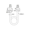 Душевой шланг Caprigo Parts 98-515-BRG 150 см, матовое золото