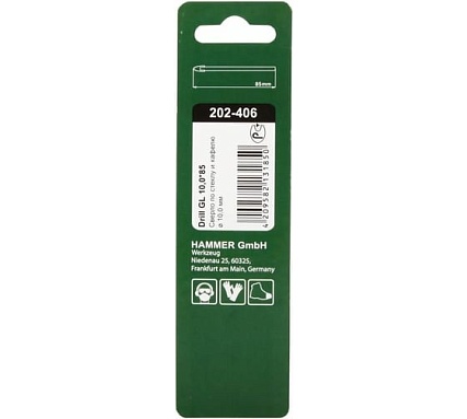 Сверло по плитке и стеклу Flex 202-406 DR GL (10х80 мм) Hammer 30822