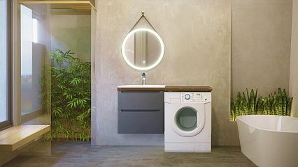 Тумба со столешницей Jorno Wood 120 см под стиральную машинку Тумба со столешницей Jorno Wood 120 см под стиральную машинку