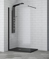 Душевая перегородка RGW Walk In WA-002B 120x195 черный, прозрачное
