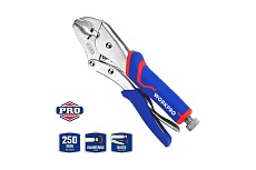 Зажимные клещи WORKPRO 250 мм, 10 дюймов, CR-V, с изогнутыми губками WP231074