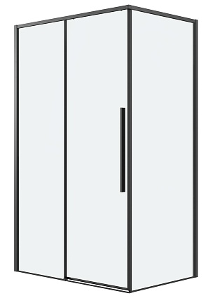 Душевой уголок Grossman Galaxy 120.K33.01.1480.21.00 140x80 прозрачный, черный матовый