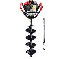 Специальный профессиональный комплект мотобур BURAN DT-250 со шнеком HARDDRILL 200x800 и удлинителем PLUS-500 S00135