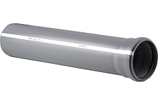 Труба RTP ПП, Д 110 мм, толщина стенки 2,7 мм, L 1500 мм, серая 11184