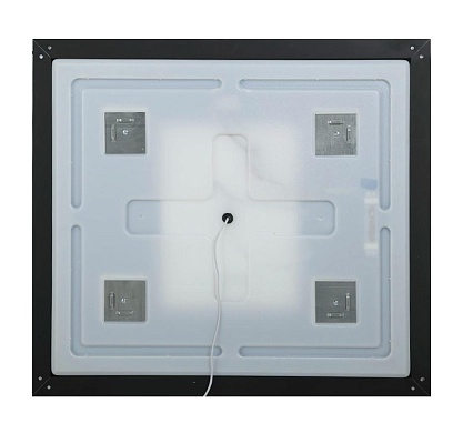 Зеркало BelBagno SPC-KRAFT-800-800-SENS-NERO 80x80 см сенсорный выключатель, черный