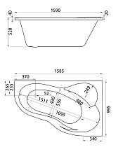 Фронтальная панель Santek Ибица XL 160x100 R