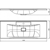 Раковина BelBagno Marino 120 BB1200/450-LV-MR-PR