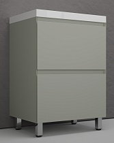 Тумба с раковиной Style Line Манхэттен 60 см напольная, олива
