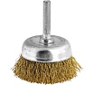 Кордщетка чашеобразная с хвостовиком Flex 207-201 (50 мм; d6; гофрированная латунированная проволока) Hammer 32441