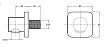 Шланговое подключение Jacob Delafon Modulo E8463-CP