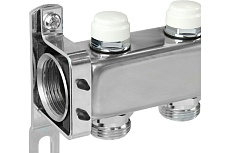 Коллекторная группа из нержавеющей стали ColSys 805 4 выхода, с отсечными и термостатическими клапанами 180522504