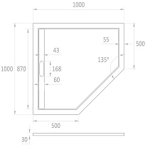 Поддон для душа WeltWasser TRP Stone-WT 100x100 белый