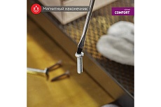 Шлицевая отвертка Rexant SL 4х200 мм, двухкомпонентная рукоятка 12-6426