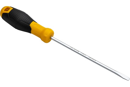 Шлицевая отвертка Deli SL5х150мм DL6351501 Cr-V, магнит, TPR+PP ручка 98351
