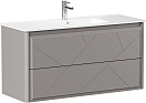 Тумба с раковиной Allen Brau Paris 120 см платина матовый