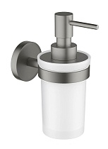 Дозатор для мыла Aquatek Европа AQ4105BGM шлифованный черный хром