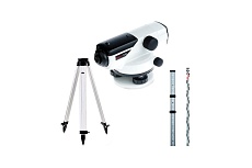 Комплект ADA : нивелир PROF X32 с поверкой + рейка STAFF 4 + штатив на винтах Strong S А00199_К