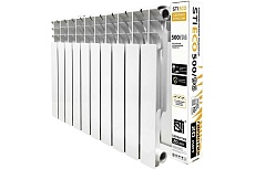 Радиатор алюминиевый секционный STI ECO RUS AL 500/96 10 секций (цвет - белый), D220-00178