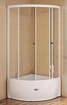 Душевой уголок Радомир 1-03-1-0-0-0040 100х100 четверть круга, высокий поддон, прозрачный