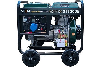 Дизельный генератор Stem Techno s5500de (5,5кв, электростартер, дисплей, подогрев) ГЕН018