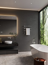 Полотенцесушитель электрический AQUAme AQM3143CR хром