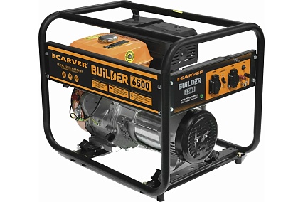 Бензиновый генератор Carver PPG-6500 BUILDER 01.020.00019