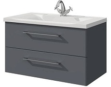 Тумба с раковиной Caprigo Accord 80 см графит