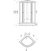 Душевая кабина Тритон Стандарт А ДН4 90х90, стекло лен