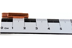 Наконечник токопроводящий прямой (1 мм, М6, 25 мм, 5 шт, Cu-E, для горелок MIG MAG) Энаргит M6X25X1.0-5