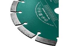 Диск алмазный сегментный по железобетону и бетону Kraftool Universal 180х22 мм 36680-180