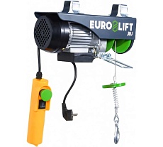Электрическая стационарная лебедка EURO-LIFT РА-1000А-18M 500/1000 кг, высота подъема 18/9 м, IP54 00016925