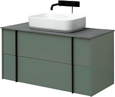 Мебель для ванной Allen Brau Reality 100 см со столешницей, cement grey matt